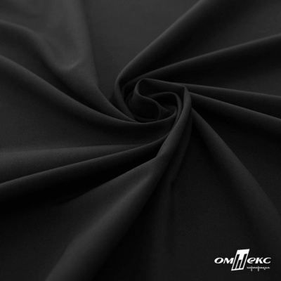 Плательная ткань "Невада", 120 гр/м2, шир.150 см, цвет чёрный - купить в Волжском. Цена 254.22 руб.
