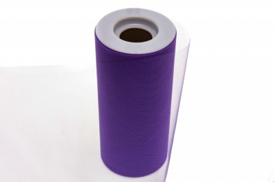 Фатин в шпульках 16-85, 10 гр/м2, шир. 15 см (в нам. 25+/-1 м), цвет фиолетовый - купить в Волжском. Цена: 100.69 руб.
