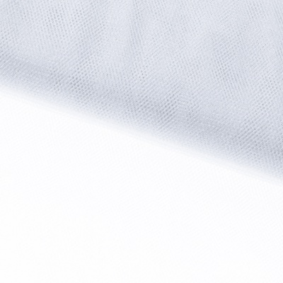Трикотажное полотно Тюль Кристалл, 100% полиэфир, 16-01/белый, 15гр/м2, шир.160см. - купить в Волжском. Цена 128.39 руб.