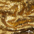 Трикотажное полотно, Сетка с пайетками,188 гр/м2, шир.140 см, цв.-тем.золото (#51) - купить в Волжском. Цена 505.15 руб.