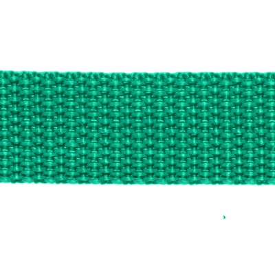Стропа текстильная, шир. 25 мм (в нам. 50+/-1 ярд), цвет яр.зелёный - купить в Волжском. Цена: 397.52 руб.