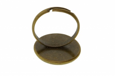 Заготовка для рукоделия металлическая фигурная для кольца 15мм - купить в Волжском. Цена: 7.44 руб.