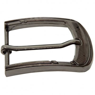 Пряжка металлическая для мужского ремня SC035#3 (шир.ремня 40 мм), цв.-тем.никель - купить в Волжском. Цена: 43.93 руб.