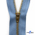Молнии джинсовые металл т-4, 18 см латунь (YG), цв.-деним (231) - купить в Волжском. Цена: 21.57 руб.