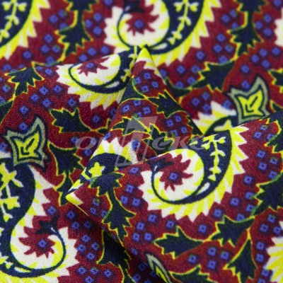 Плательная ткань "Фламенко" 14.1, 80 гр/м2, шир.150 см, принт огурцы - купить в Волжском. Цена 241.49 руб.