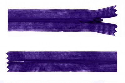 Молния потайная Т3 866, 50 см, капрон, цвет фиолетовый - купить в Волжском. Цена: 8.71 руб.