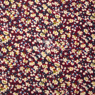 Плательная ткань "Софи" 5.1, 75 гр/м2, шир.150 см, принт растительный - купить в Волжском. Цена 241.49 руб.