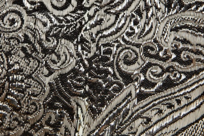 Ткань костюмная жаккард №11, 140 гр/м2, шир.150см, цвет тем.серебро - купить в Волжском. Цена 383.29 руб.