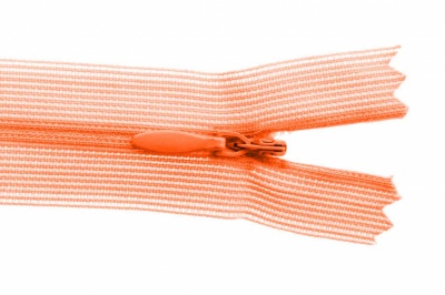 Молния потайная Т3 849, 50 см, капрон, цвет оранжевый - купить в Волжском. Цена: 8.87 руб.