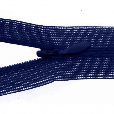 Молния потайная Т3 919, 60 см, капрон, цвет т.синий - купить в Волжском. Цена: 10.13 руб.