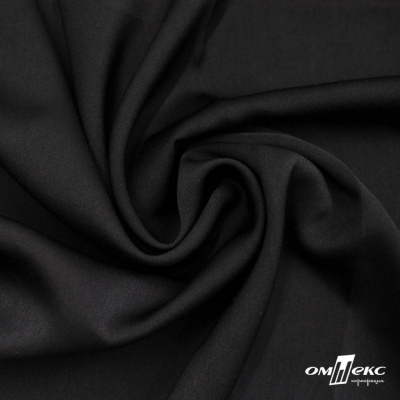 Ткань плательная Габриэль 100% полиэстер,140 (+/-10) гр/м2, шир. 150 см, цв. черный BLACK - купить в Волжском. Цена 248.37 руб.
