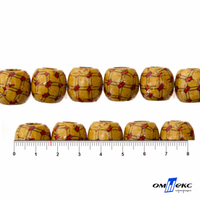 0189-Бусины деревянные "ОмТекс", 17 мм, упак.50+/-3шт - купить в Волжском. Цена: 83.66 руб.