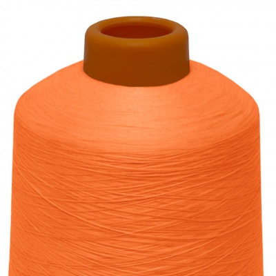 Нитки текстурированные некручёные 457, намот. 15 000 м, цвет оранжевый - купить в Волжском. Цена: 204.10 руб.