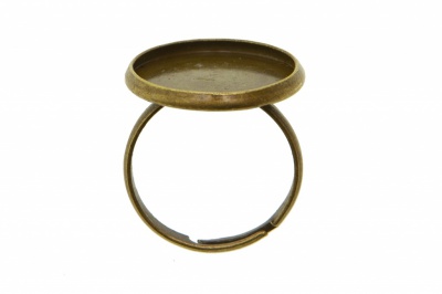 Заготовка для рукоделия металлическая фигурная для кольца 15мм - купить в Волжском. Цена: 7.44 руб.