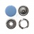Кнопка рубашечная (закрытая) 9,5мм - эмаль, цв.182 - св.голубой - купить в Волжском. Цена: 5.74 руб.