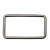 Рамка металлическая прямоугольная, 40 х 15 мм- тём.никель - купить в Волжском. Цена: 4.60 руб.