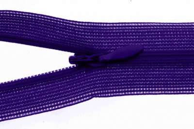 Молния потайная Т3 866, 20 см, капрон, цвет фиолетовый - купить в Волжском. Цена: 5.27 руб.