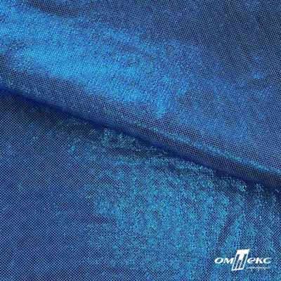 Трикотажное полотно голограмма, шир.140 см, #602 -голубой/голубой - купить в Волжском. Цена 385.88 руб.