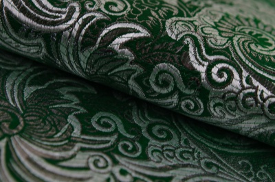 Ткань костюмная жаккард, 135 гр/м2, шир.150см, цвет зелёный№4 - купить в Волжском. Цена 441.94 руб.