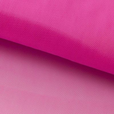 Фатин матовый 16-31, 12 гр/м2, шир.300см, цвет барби розовый - купить в Волжском. Цена 100.92 руб.