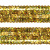 Тесьма с пайетками D16, шир. 20 мм/уп. 25+/-1 м, цвет золото - купить в Волжском. Цена: 786.13 руб.