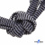 Шнурки #107-07, плоские 130 см, двухцветные цв.серый/чёрный - купить в Волжском. Цена: 23.03 руб.
