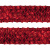 Тесьма с пайетками 3, шир. 35 мм/уп. 25+/-1 м, цвет красный - купить в Волжском. Цена: 1 308.30 руб.